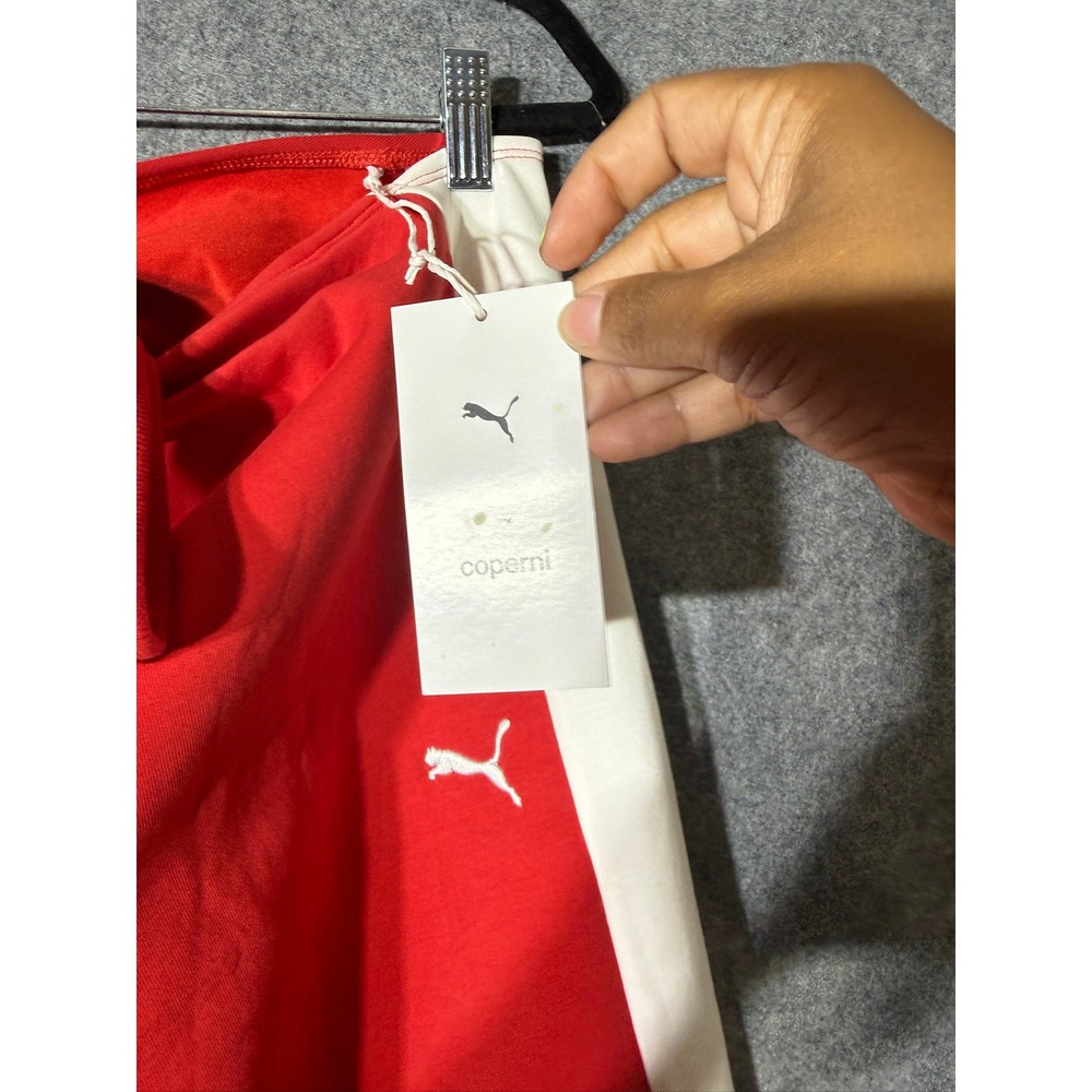 Puma x Coperni T7 Pants For All Time Red Wide Leg Track Pants 628303 11 L NEW - Picture 3 of 9